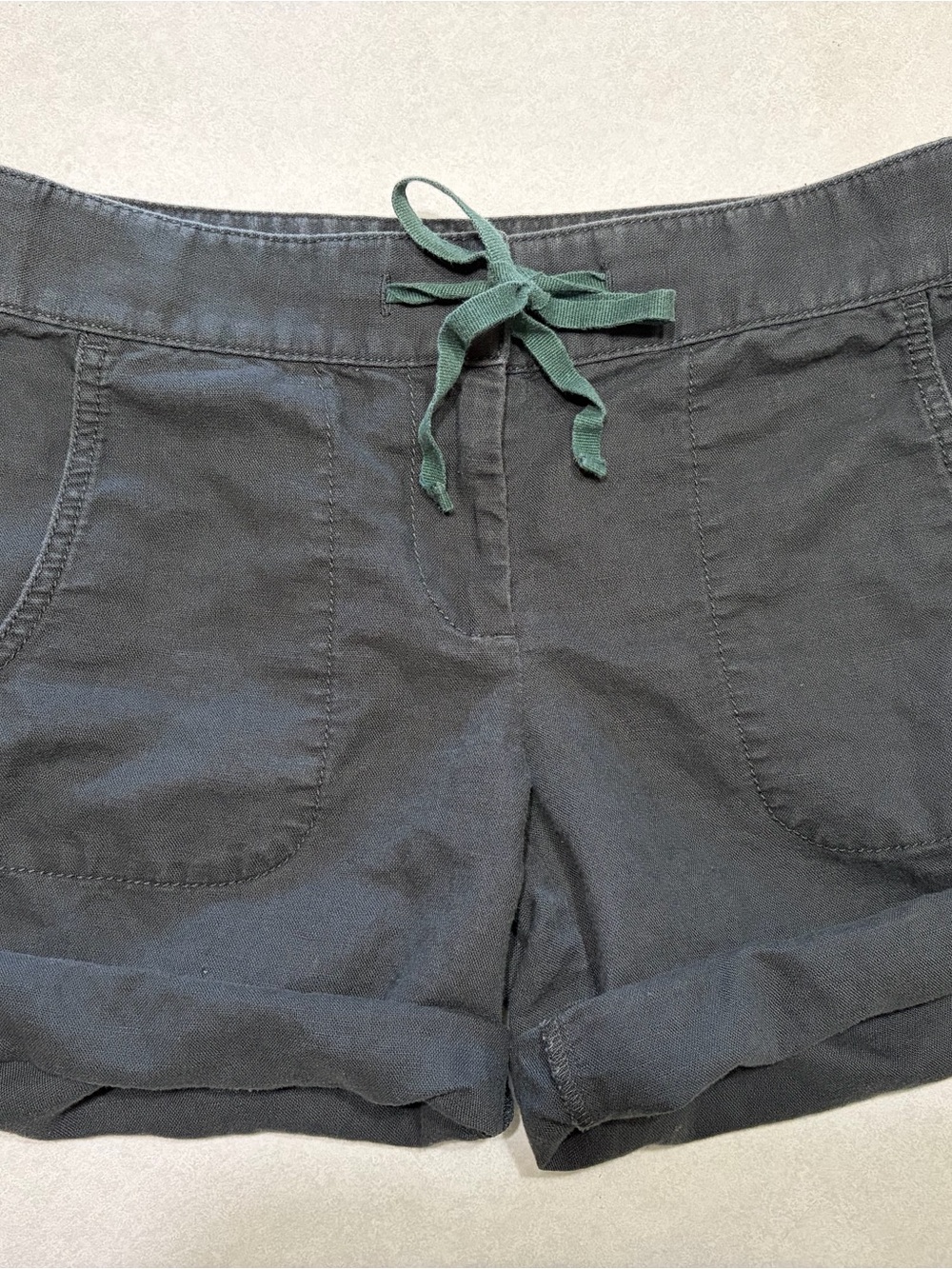 J. Crew Black Shorts w/Drawstring Size 0